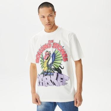  Market Dragon Erkek Krem T-Shirt