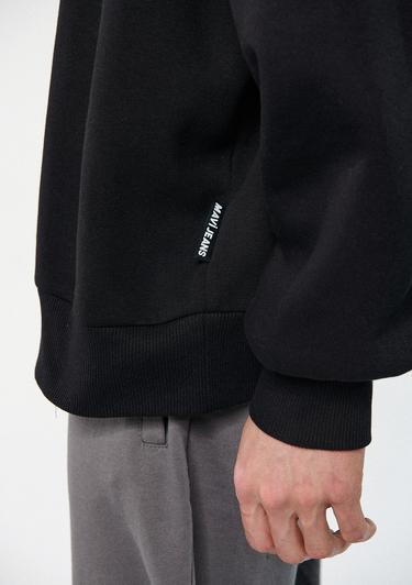  Mavi Swagger Baskılı Siyah Sweatshirt 0611181-900