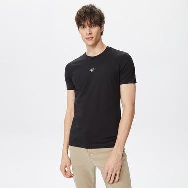  Calvin Klein Jeans Micro Monologo Erkek Siyah T-Shirt