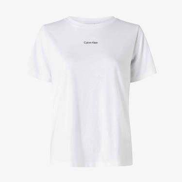  Calvin Klein Micro Logo Beyaz Kadın T-Shirt