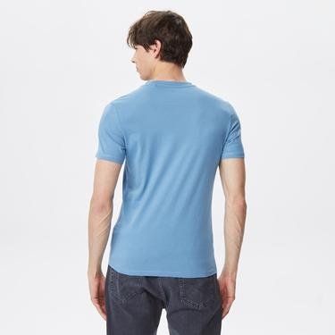  Guess Aidy Cn Kısa Kollu Erkek Mavi T-Shirt