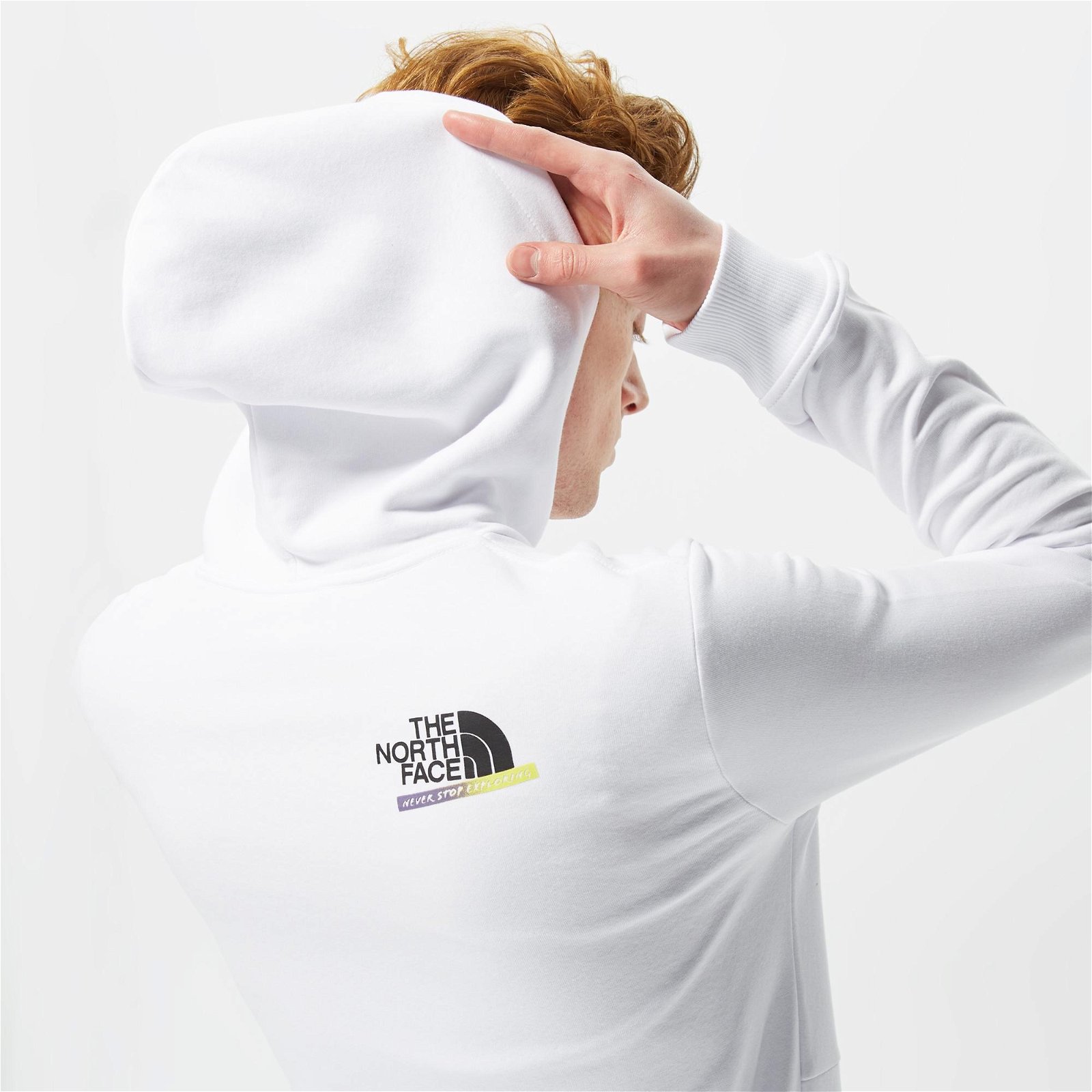 The North Face Es Graphic Hoodie Erkek Beyaz Sweatshirt