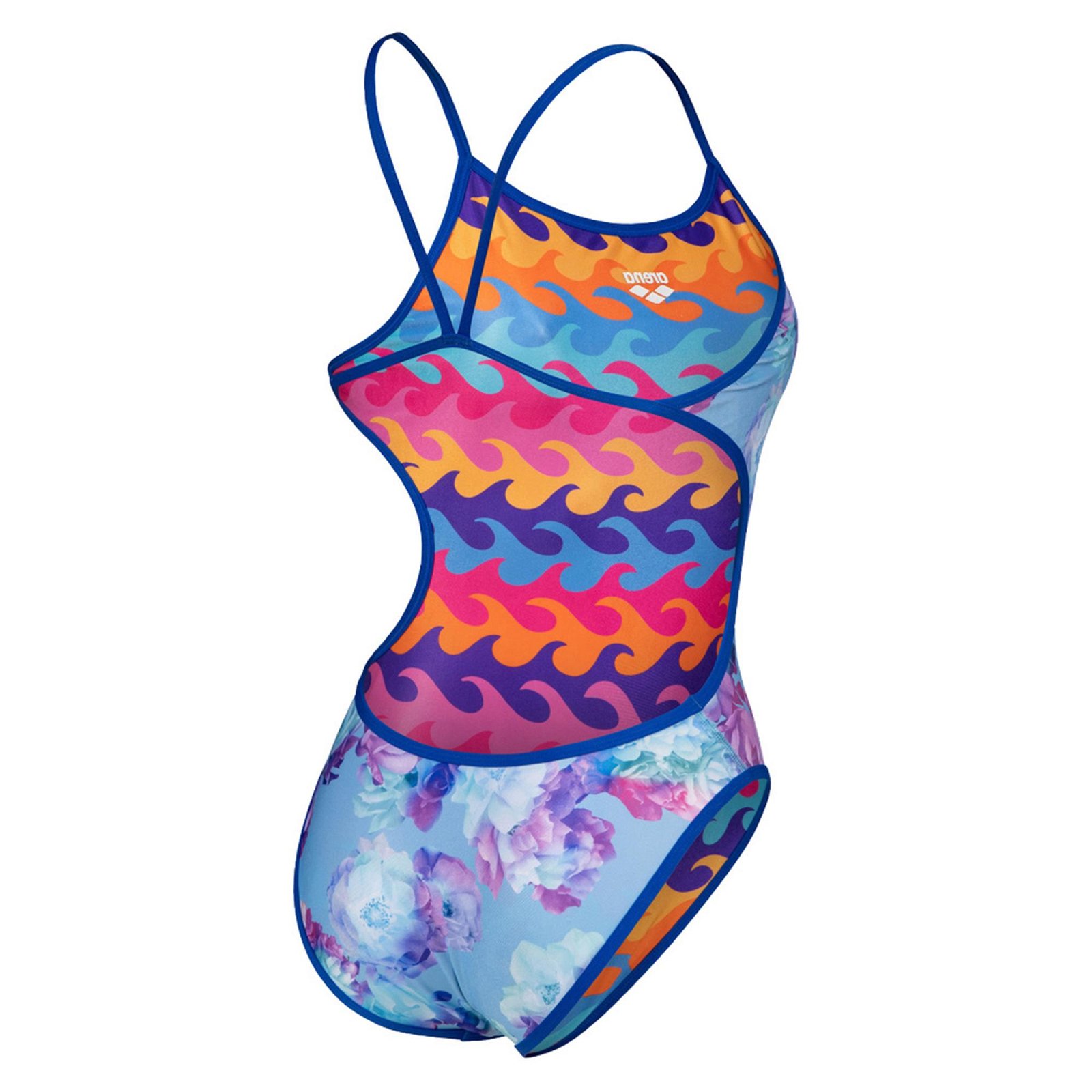 Swimsuit Challenge Back Reversible Kadın Mavi Yüzücü Mayo 005897700