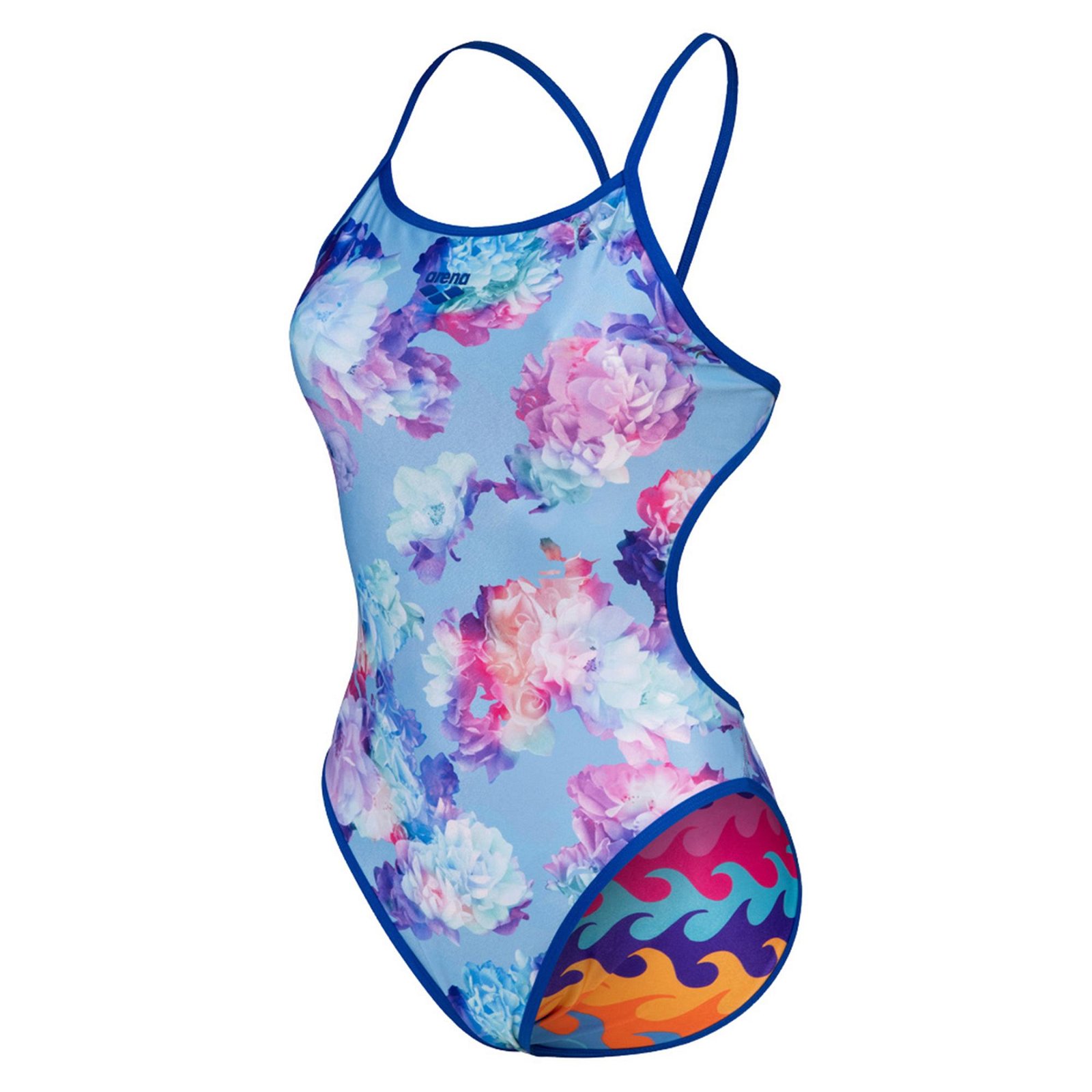 Swimsuit Challenge Back Reversible Kadın Mavi Yüzücü Mayo 005897700