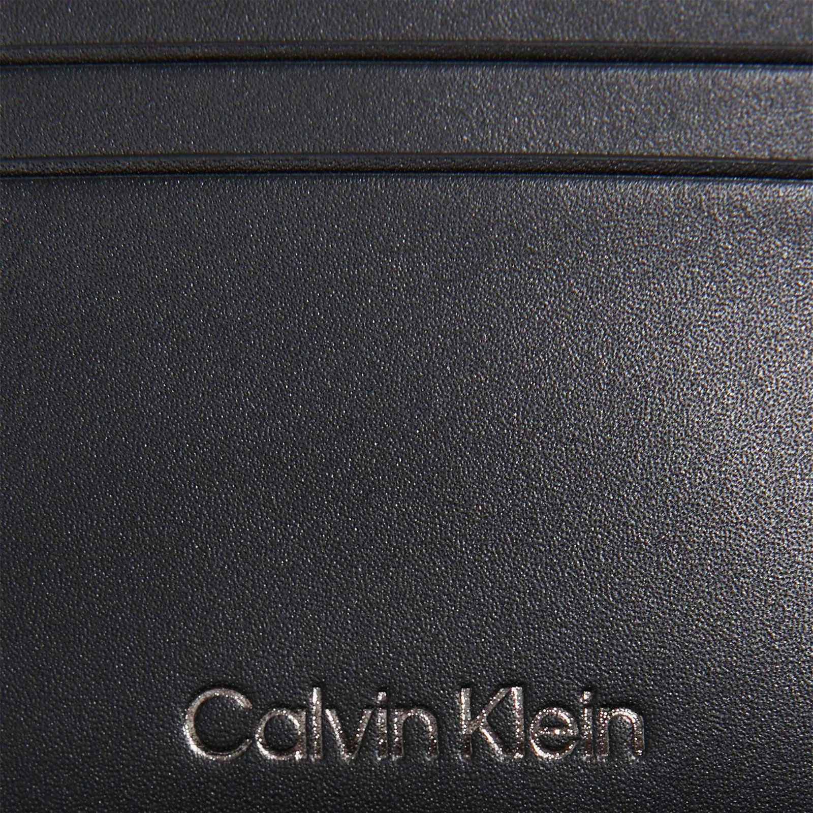 Calvin Klein Duo Stitch Cardholder 6Cc Erkek Siyah Cüzdan