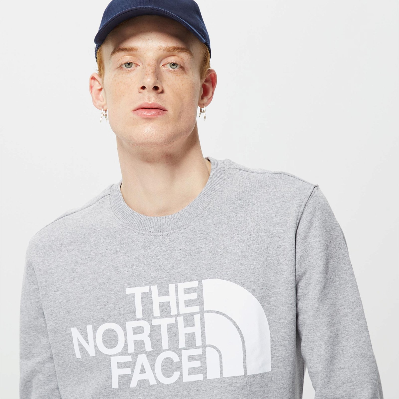 The North Face Standard Crew Erkek Gri Sweatshirt