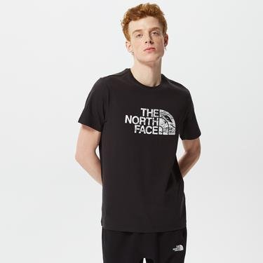  The North Face Woodcut Dome Erkek Siyah T-Shirt