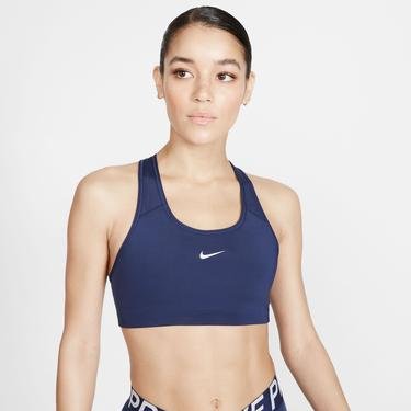 Nike Dri-Fit Swoosh 1Pp Kadın Lacivert Bra