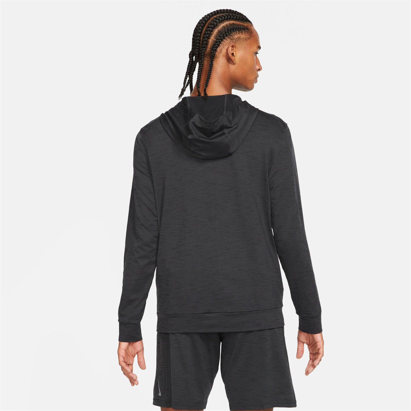 Nike Yoga Dri-Fit Top Fz Erkek Siyah Sweatshirt