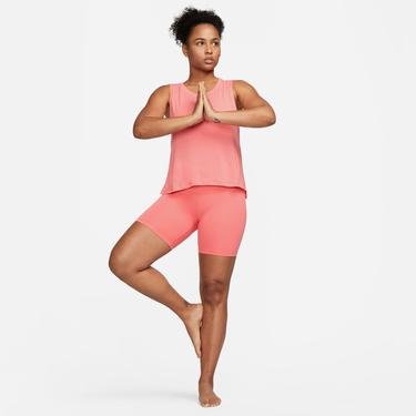  Nike Yoga Dri-Fit High Rise 7 inç Short Kadın Pembe Tayt
