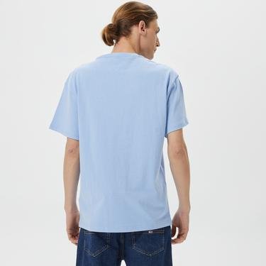  Tommy Jeans Relaxed Varsity Logo Erkek Mavi T-Shirt