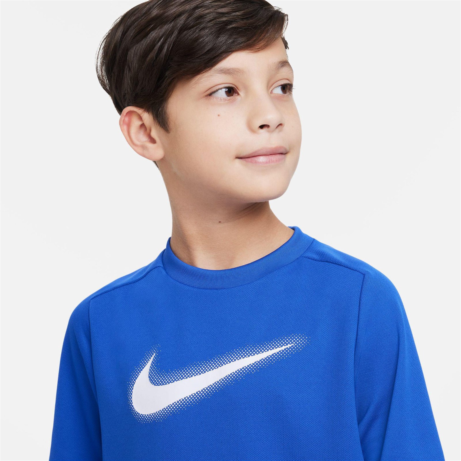 Nike Dri-Fit Multi Top Çocuk Mavi T-Shirt