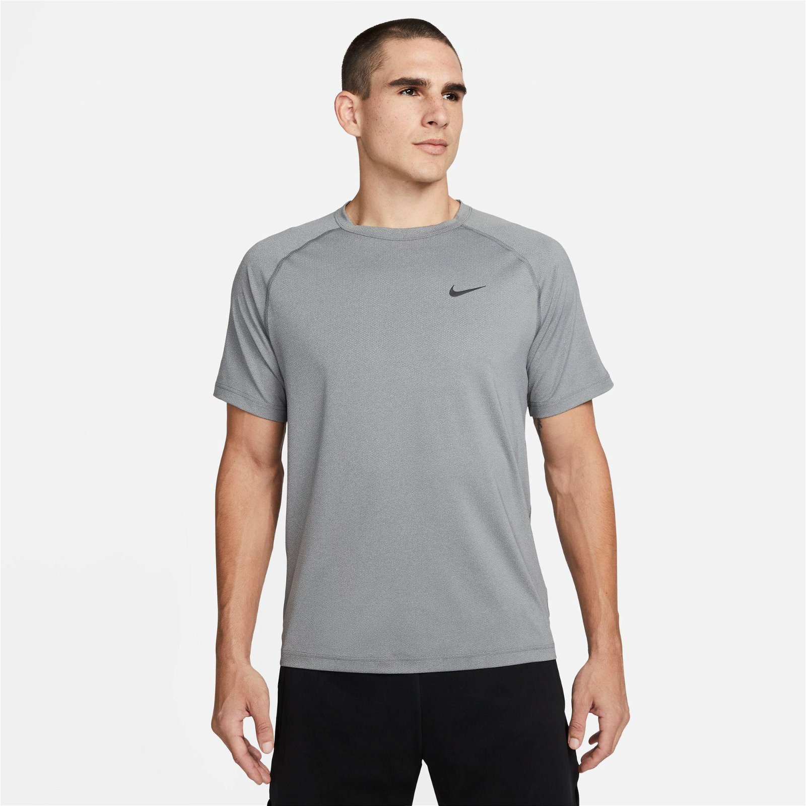 Nike Dri-Fit Ready Erkek Gri T-Shirt