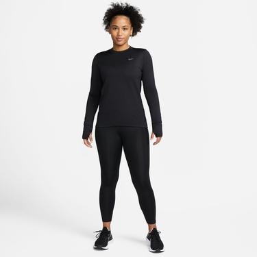  Nike Dri-Fit Fast Mid Rise 7/8 Kadın Siyah Tayt