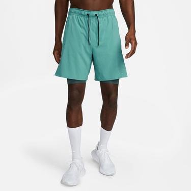  Nike Dri-Fit Unlimited Woven 18cm 2In1 Erkek Yeşil Şort