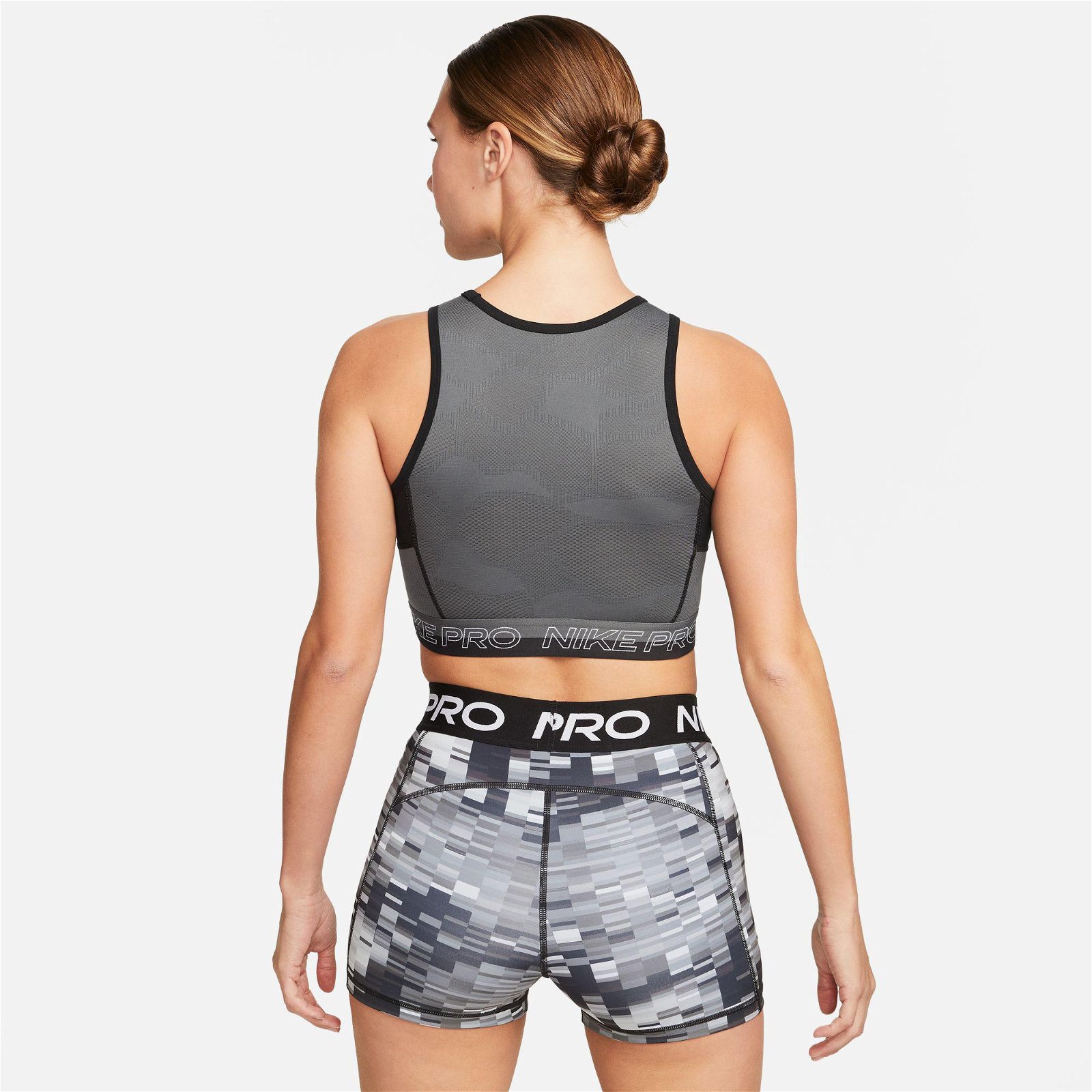 Nike Pro Dri-Fit Crop Tank Femme Kadın Siyah Kolsuz T-Shirt