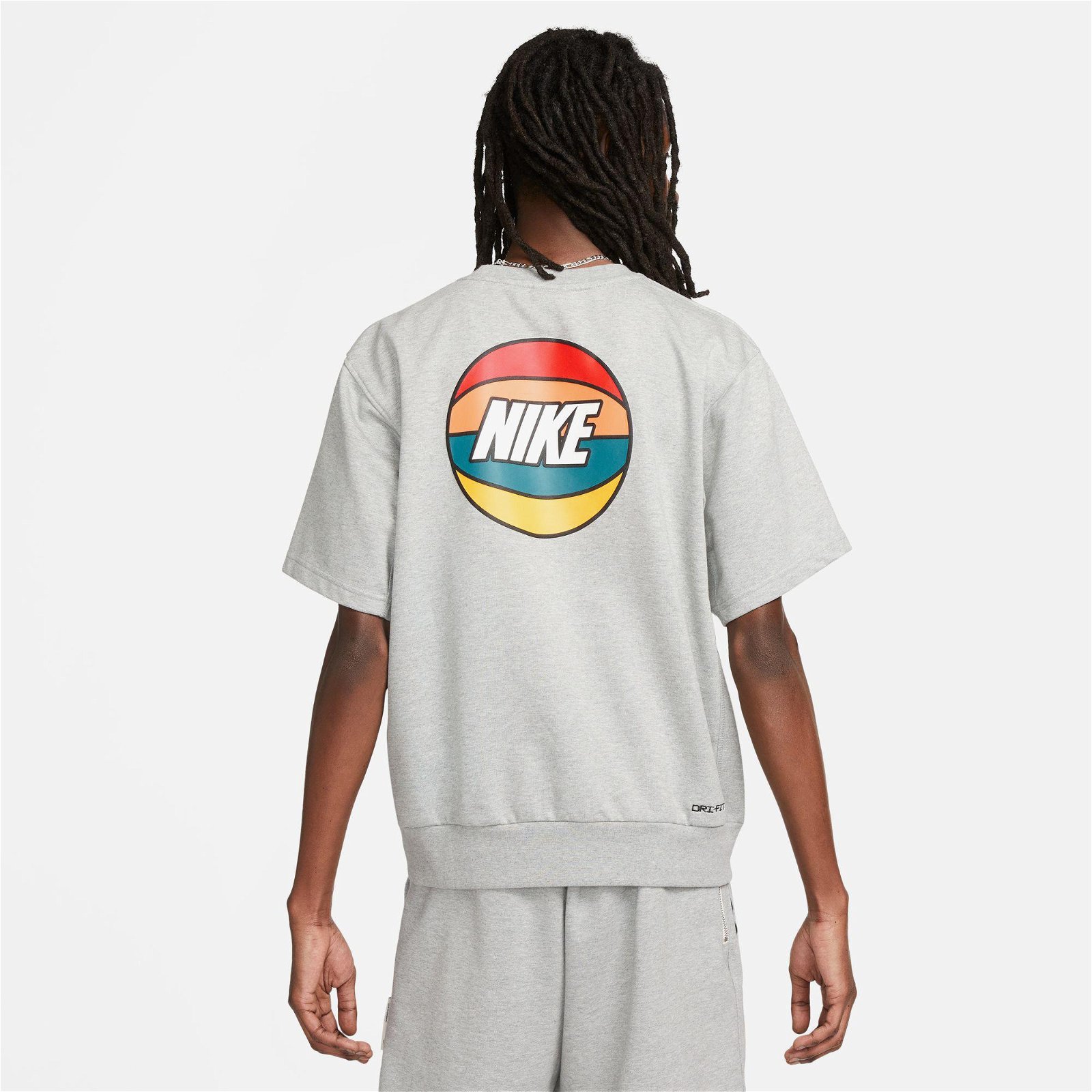 Nike Dri-Fit Standard Issue Crew Erkek Gri T-Shirt