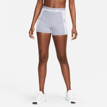  Nike Pro Dri-Fit 3 inç Short Femme Kadın Gri Tayt