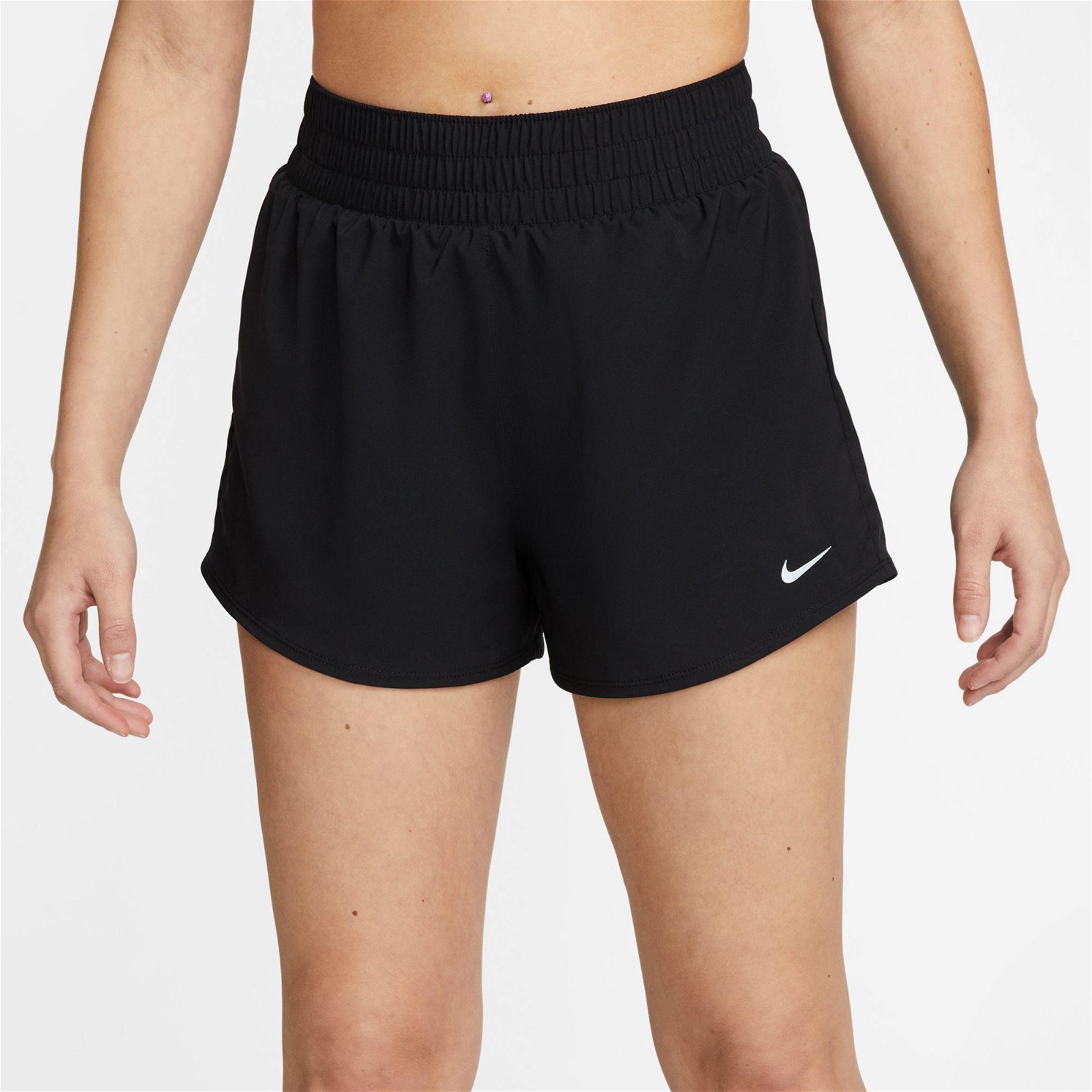 Nike One Dri-Fit High Rise 3 inç Short Kadın Siyah Şort