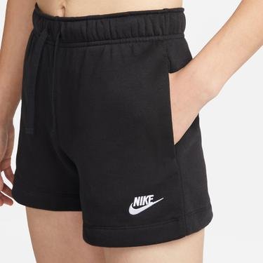  Nike Sportswear Club Fleece Mid Rise Short Kadın Siyah Şort