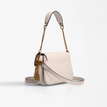 Guess Destiny Shoulder Bag Kadın Bej Omuz Çantası