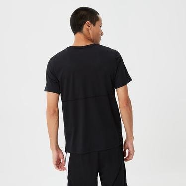 Nike Dri-Fit Run Top Erkek Siyah T-Shirt