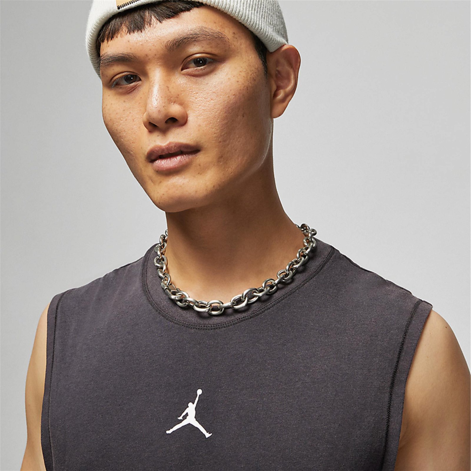 Jordan Dri-Fit Sport Kolsuz Top Erkek Siyah Kolsuz T-Shirt
