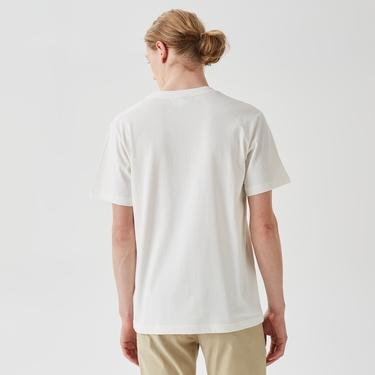 Lacoste Relaxed Fit Erkek Beyaz T-Shirt