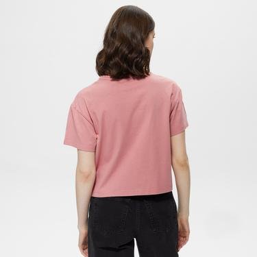  Napapijri S-Box Crop 3 Kadın Pembe T-Shirt