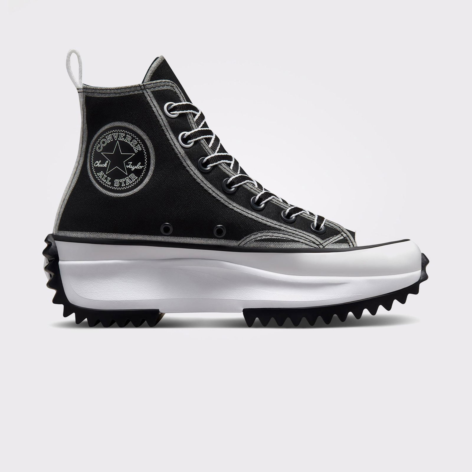 Converse Run Star Hike Platform Outline Sketch Unisex Siyah Sneaker
