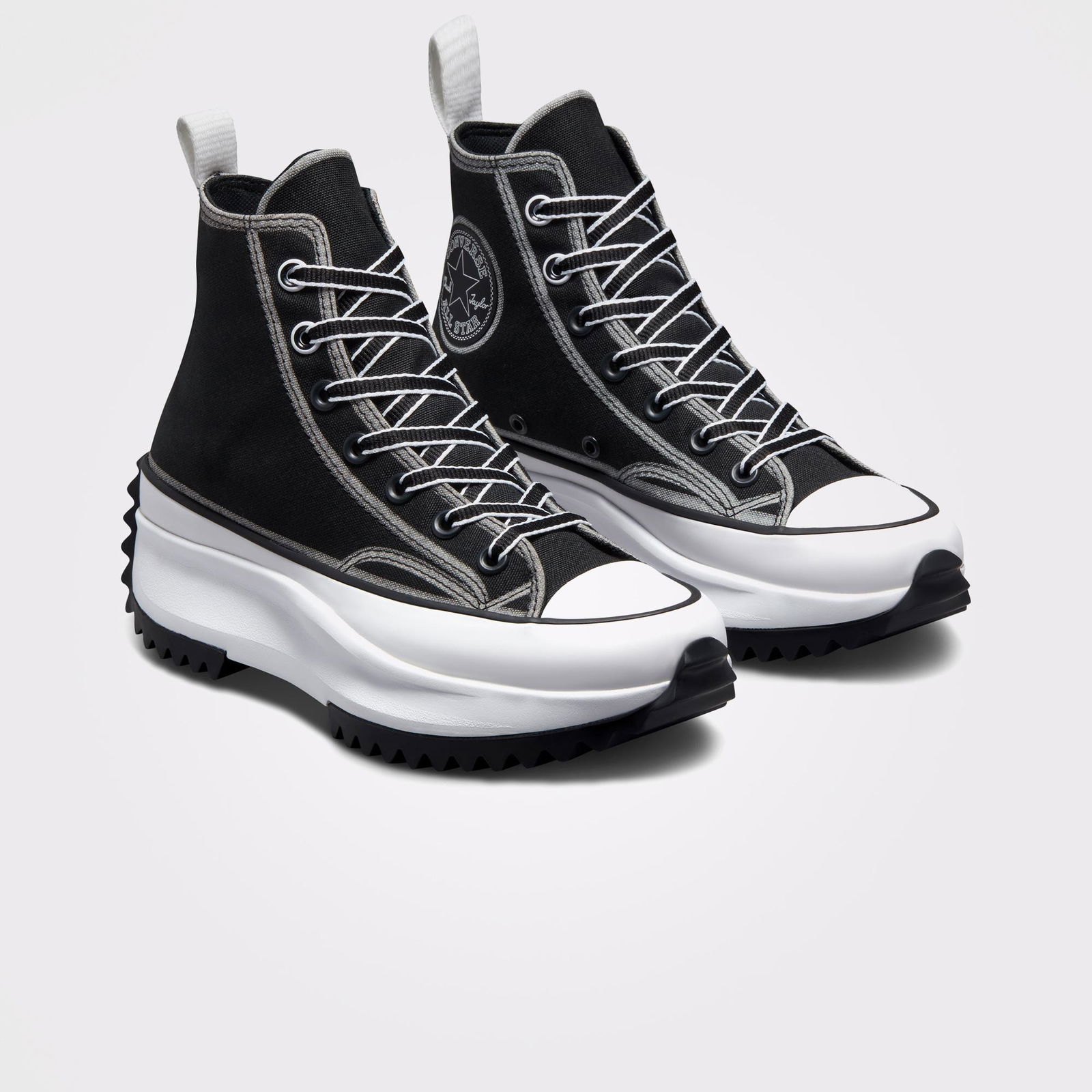 Converse Run Star Hike Platform Outline Sketch Unisex Siyah Sneaker