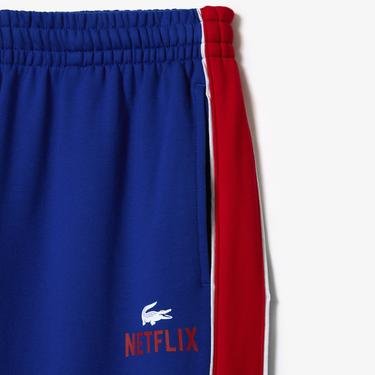  Lacoste x Netflix Unisex Relaxed Fit Renk Bloklu Lacivert Eşofman Altı