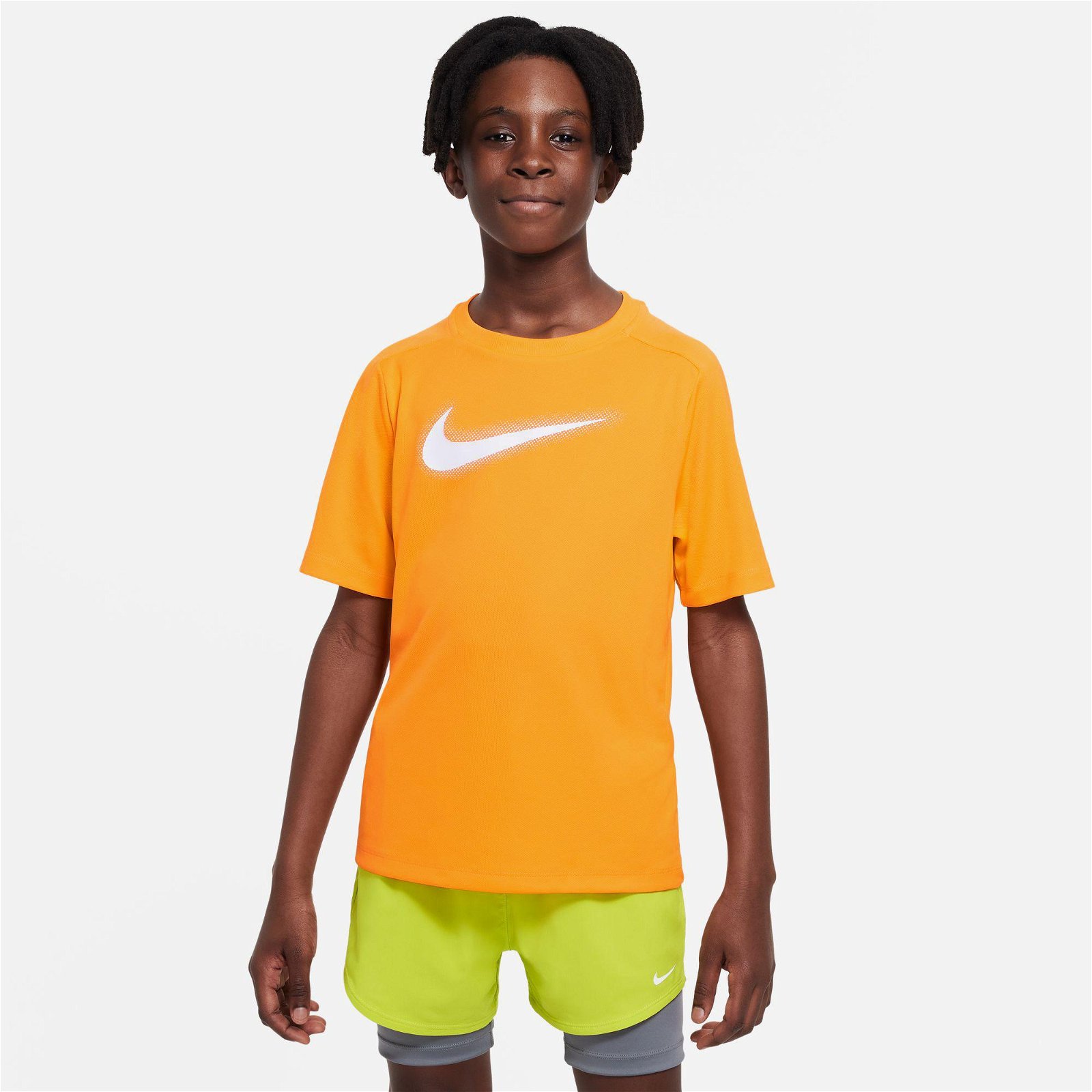 Nike Dri-Fit Multi+ Top Hbr Çocuk Turuncu T-Shirt