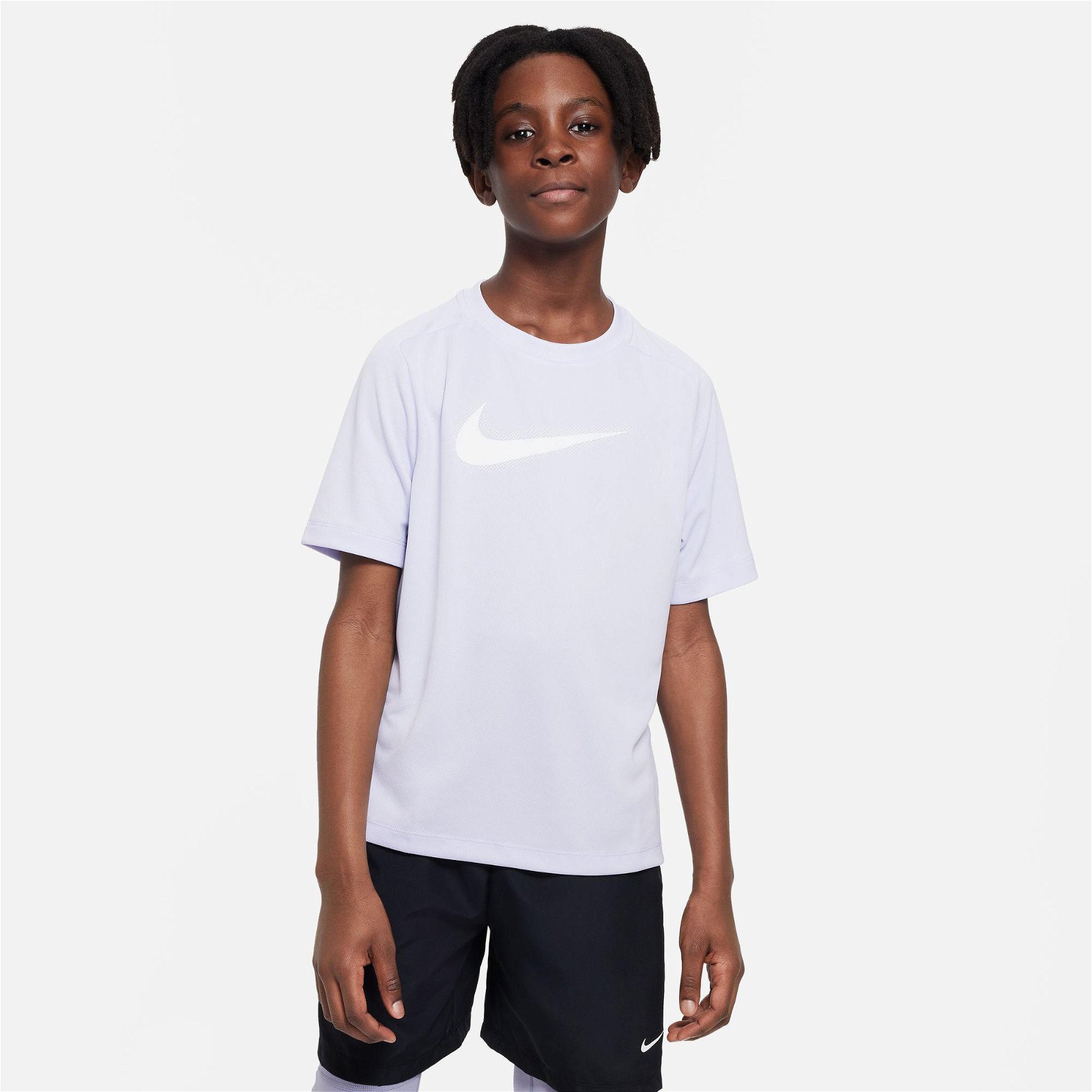 Nike Dri-Fit Multi+ Top Hbr Çocuk Mor T-Shirt
