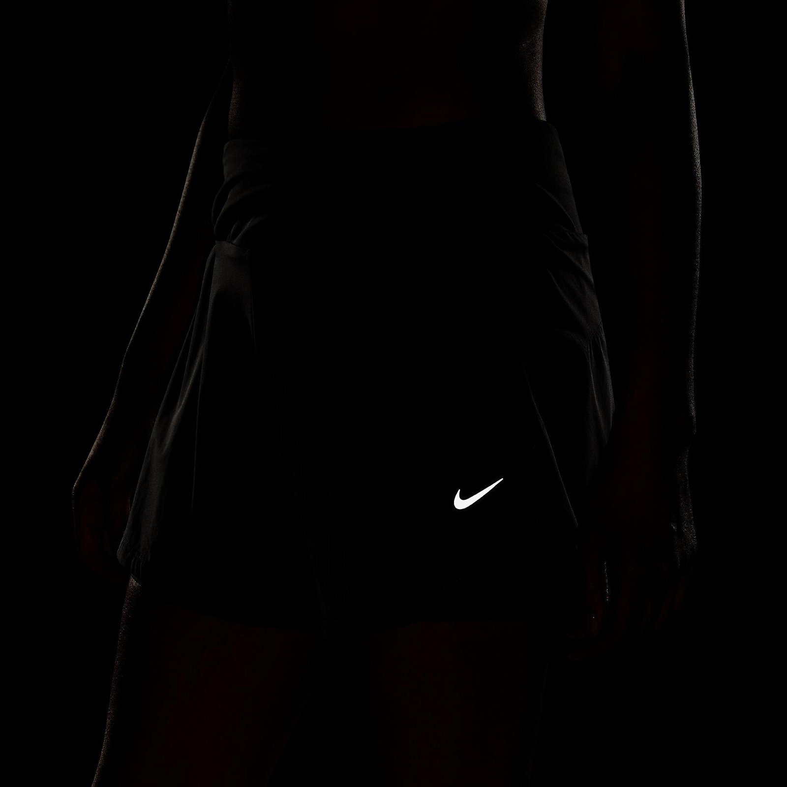 Nike Bliss Dri-Fit Mr 3 inç 2N1 Short Kadın Gri Tayt
