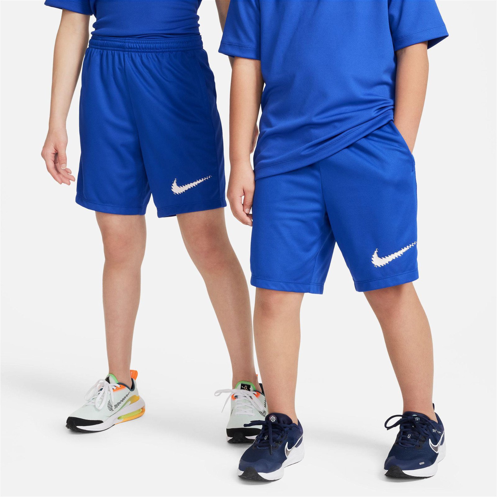Nike Dri-Fit Trophy 23 Çocuk Mavi Şort