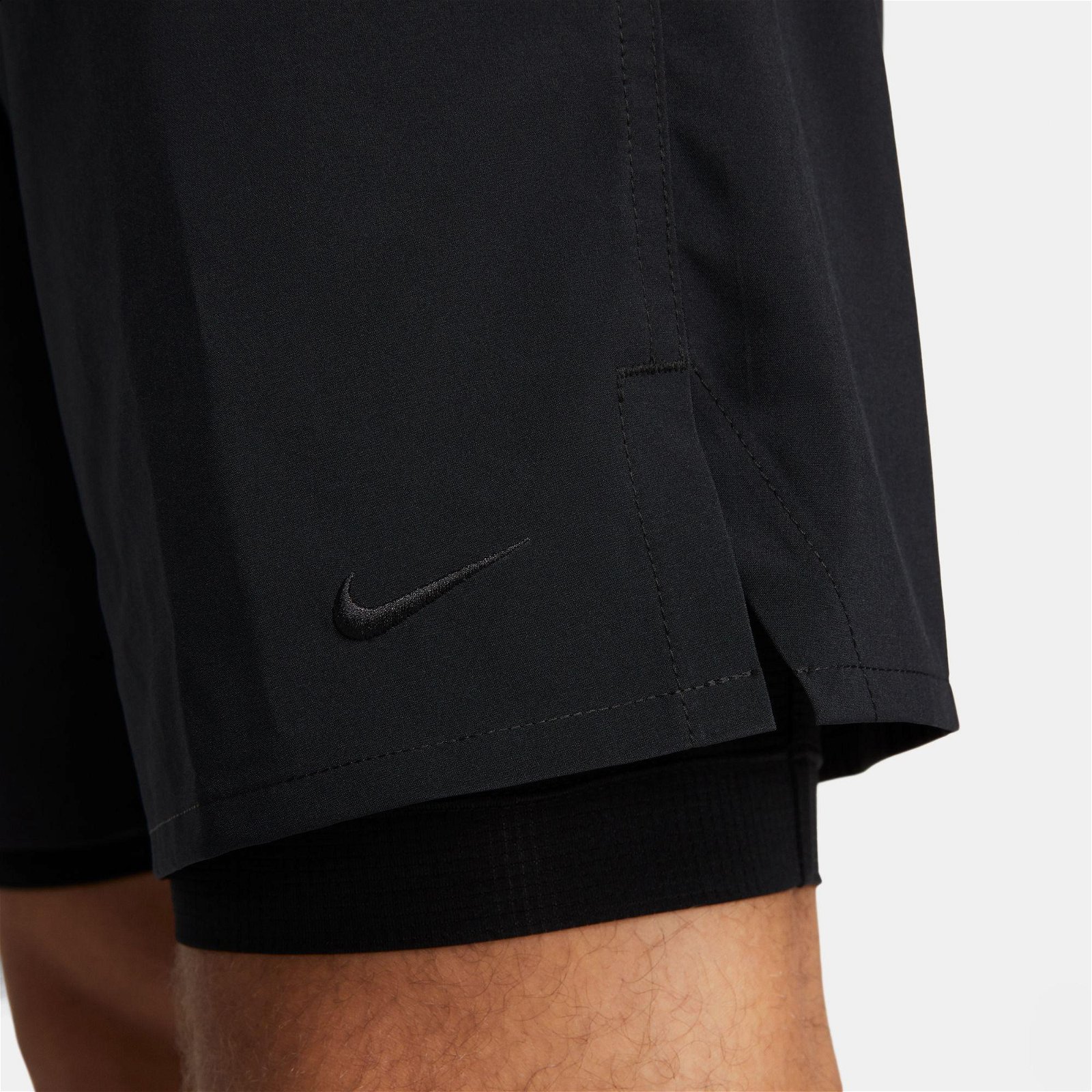 Nike Dri-Fit Unlimited Woven 9 inç 2In1 Erkek Siyah Tayt