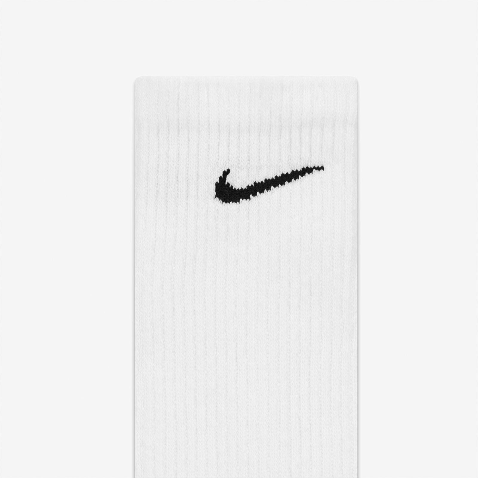 Nike Everyday Plus Cushioned Crew 6'lı Erkek Beyaz Çorap