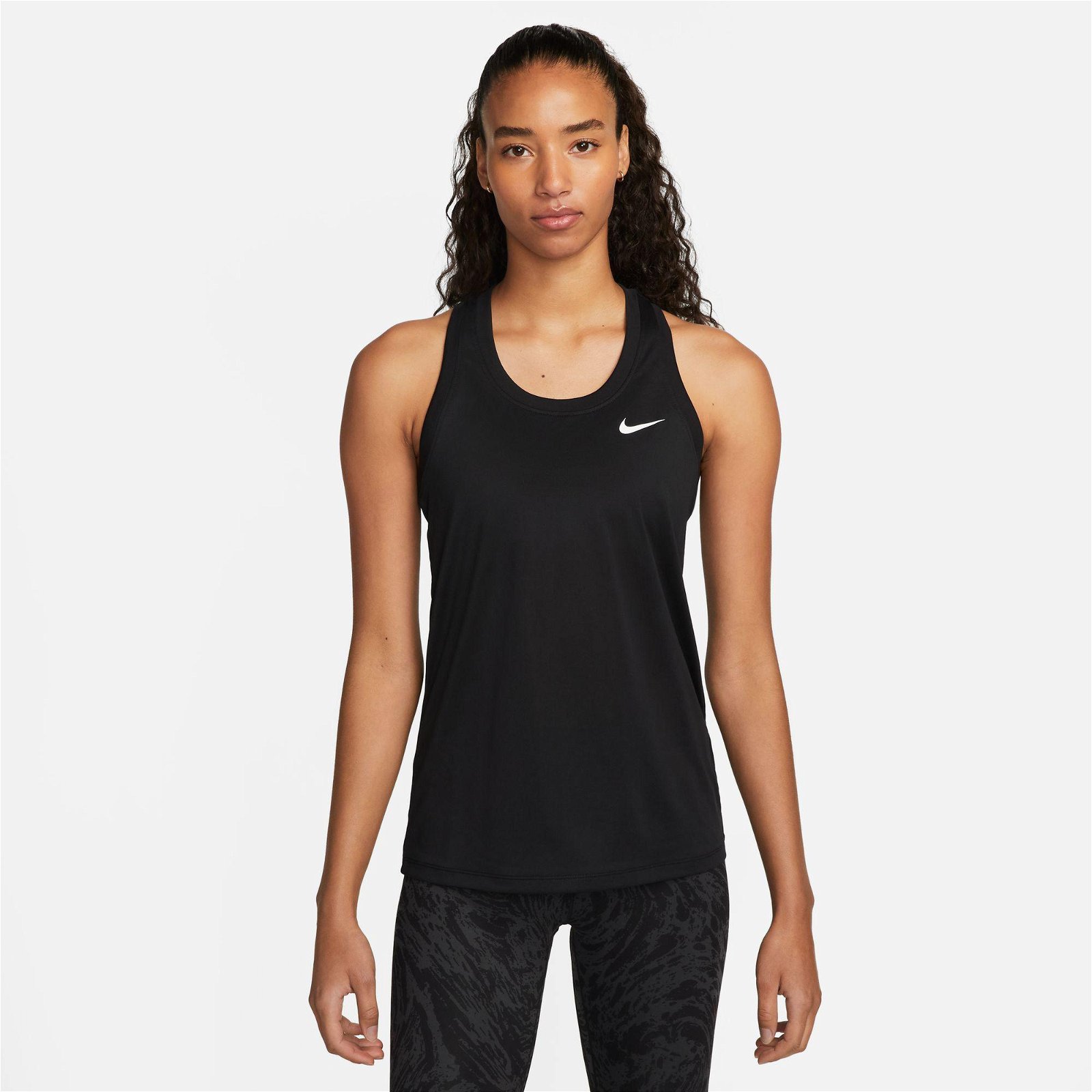 Nike Dri-Fit Tank Kadın Siyah Kolsuz T-Shirt