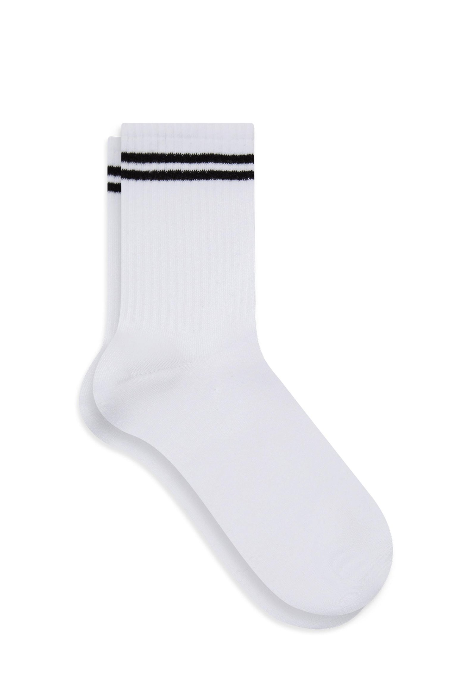 Mavi 3lü Şeritli Soket Çorap Seti 1912031-620