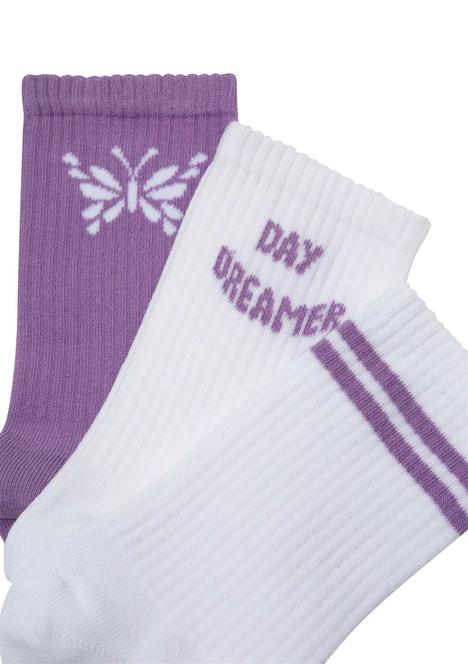 Mavi 3lü Kelebekli Soket Çorap Seti 1912029-620