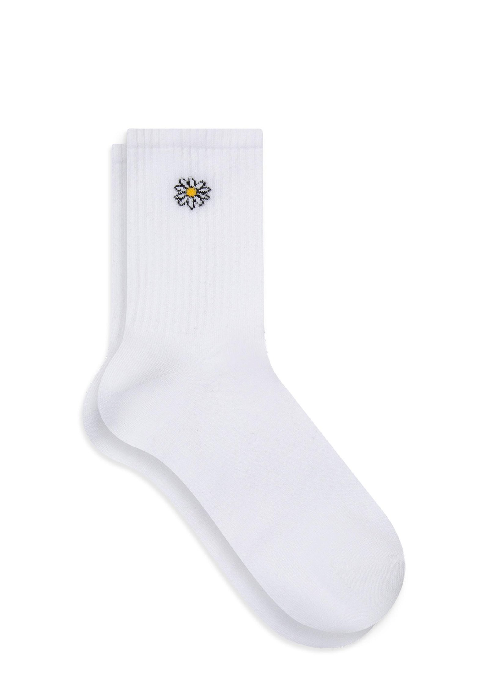 Mavi 3lü Çiçekli Soket Çorap Seti 1912028-620