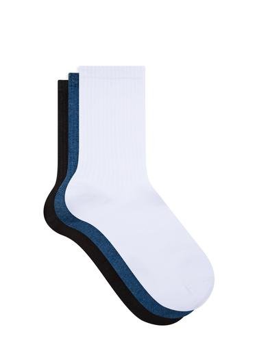  Mavi 3lü Soket Çorap 0911168-620