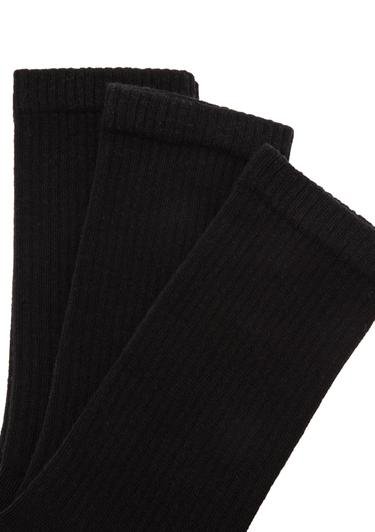  Mavi 3lü Siyah Soket Çorap 0911173-900