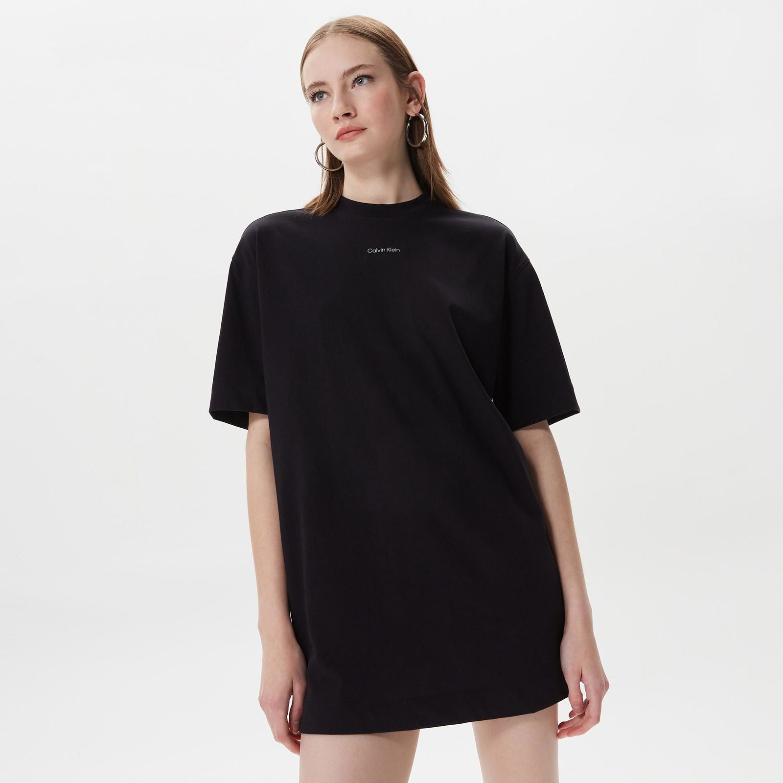 Calvin Klein Relaxed Fit Kadın Siyah Elbise