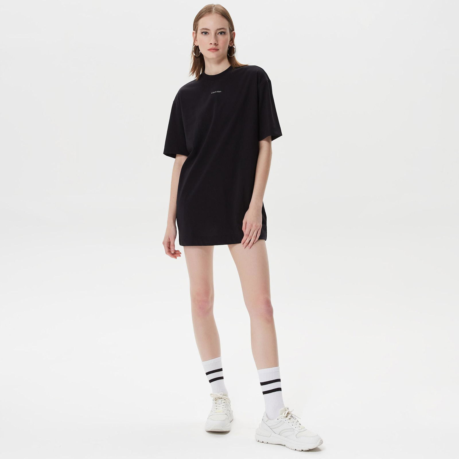Calvin Klein Relaxed Fit Kadın Siyah Elbise