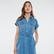 Mavi Barbara Lux Touch Koyu Lacivert Denim Elbise 130548-28636