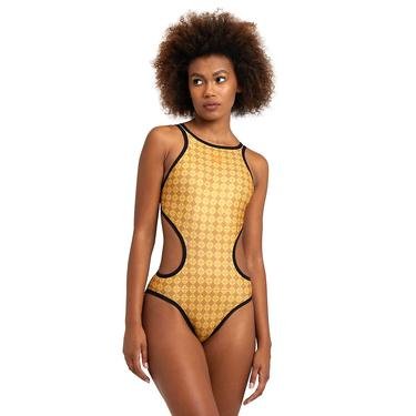  50Th Gold Swimsuit Tech On Kadın Sarı Yüzücü Mayosu 006179305
