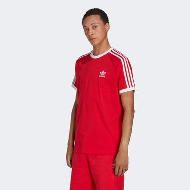  adidas Adicolor Classics 3-Stripes  Erkek Kırmızı T-Shirt
