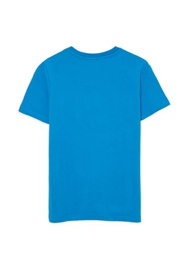  Mavi Mavi Balık Logo Baskılı Mavi Tişört Regular Fit / Normal Kesim 6610111-70882
